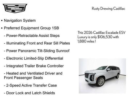 2026 Cadillac Escalade ESV Luxury