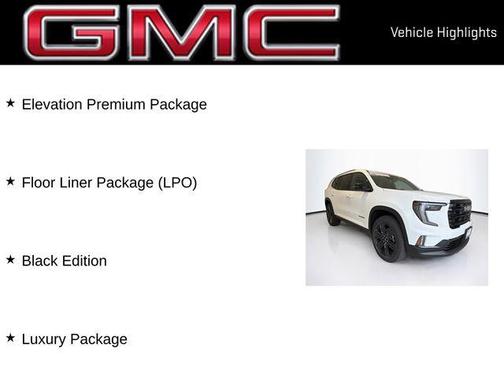 2026 GMC Acadia Elevation AWD