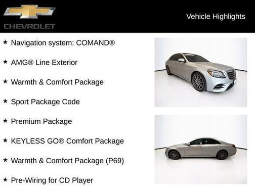 Silver 2018 Mercedes-Benz S-Class 4MATIC