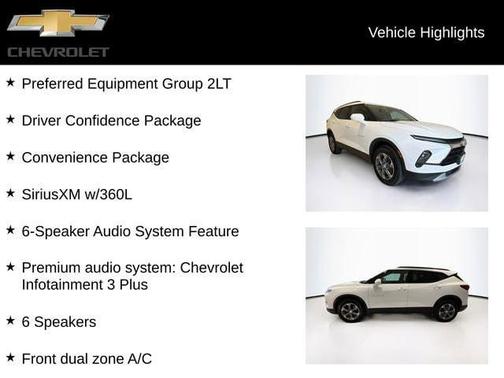 Summit White 2024 Chevrolet Blazer 2LT