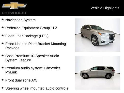 Silver Ice Metallic 2021 Chevrolet Traverse Premier