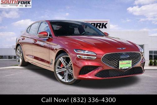 Red 2024 Genesis G70 3.3T Sport Advanced