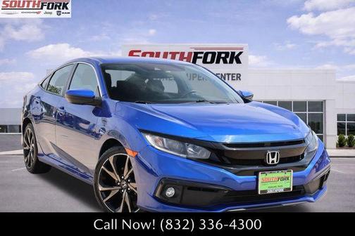 Blue 2021 Honda Civic Sport