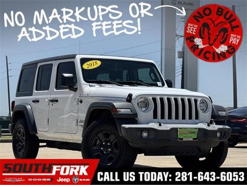 2018 Jeep Wrangler Unlimited Sport