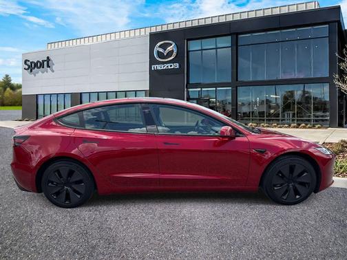 Ultra Red 2025 Tesla Model 3 Long Range