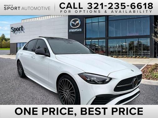Polar White 2023 Mercedes-Benz C-Class Sedan
