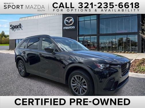 Jet Black Mica 2025 Mazda CX-70 3.3 Turbo Preferred Package