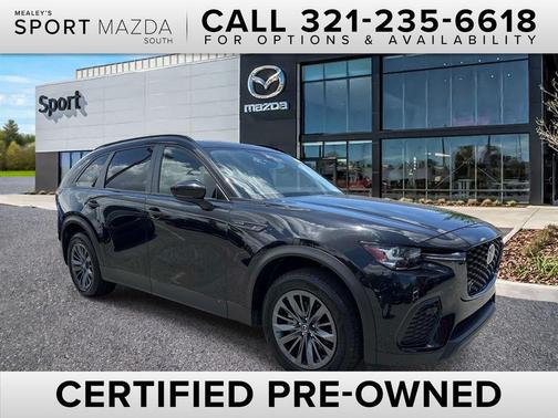 Jet Black Mica 2025 Mazda CX-70 3.3 Turbo Preferred Package