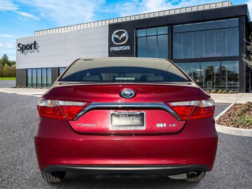 Ruby Flare Pearl 2016 Toyota Camry Hybrid LE