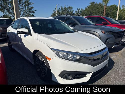 White Orchid Pearl 2017 Honda Civic EX-L