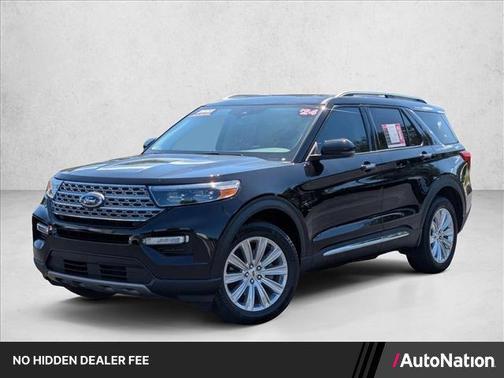 Agate Black Metallic 2024 Ford Explorer Limited