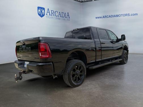 Diamond Black Crystal Pearlcoat 2025 RAM 2500 Laramie Mega Cab 4x4 6'4' Box