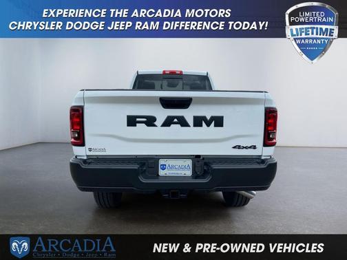 Bright White Clearcoat 2026 RAM 3500 Tradesman Regular Cab 4x4 8' Box