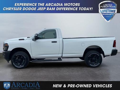 Bright White Clearcoat 2026 RAM 3500 Tradesman Regular Cab 4x4 8' Box