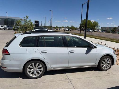 White Silver 2019 Volkswagen Golf SportWagen TSI SE