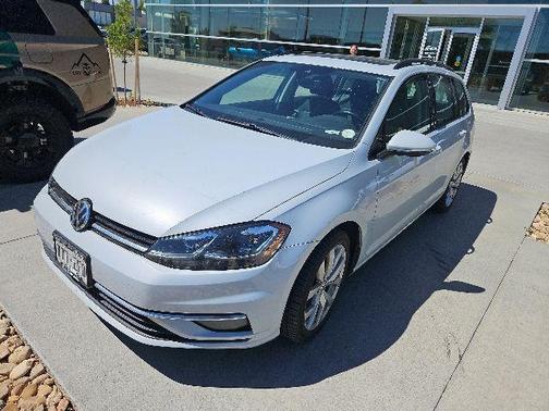 White Silver 2019 Volkswagen Golf SportWagen TSI SE