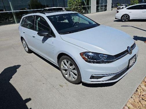 White Silver 2019 Volkswagen Golf SportWagen TSI SE