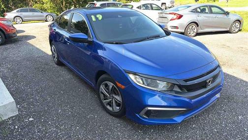 Cosmic Blue Metallic 2019 Honda Civic LX