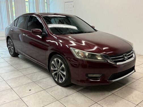 Burgundy 2015 Honda Accord Sport