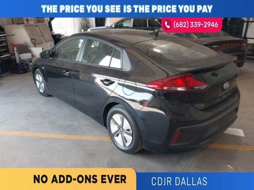 Black Noir Pearl 2018 Hyundai IONIQ Hybrid Blue