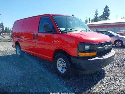 Red 2017 Chevrolet Express 2500 Work Van