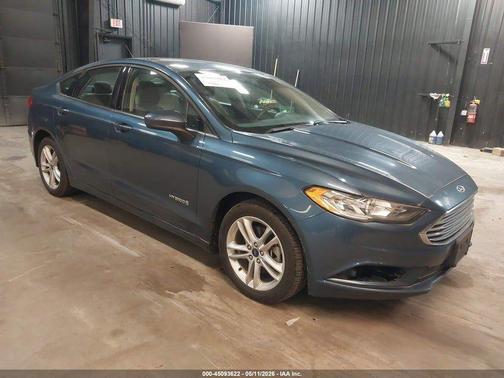 Blue Metallic 2018 Ford Fusion Hybrid S