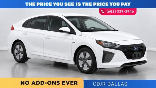 Ceramic White 2018 Hyundai IONIQ Hybrid Blue