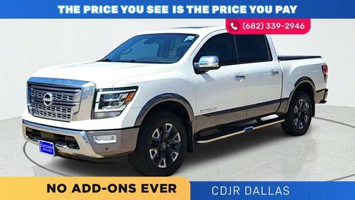 White 2024 Nissan Titan Platinum Reserve