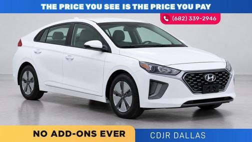 Ceramic White 2021 Hyundai IONIQ Hybrid Blue