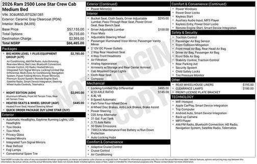 Ceramic Gray Clearcoat 2026 RAM 2500 Big Horn