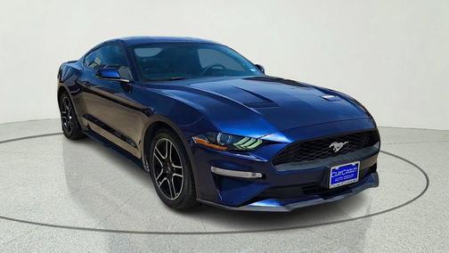 Kona Blue Metallic 2018 Ford Mustang EcoBoost Premium