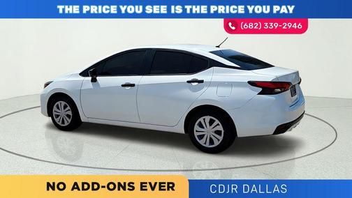 Cloud White 2024 Nissan Versa S