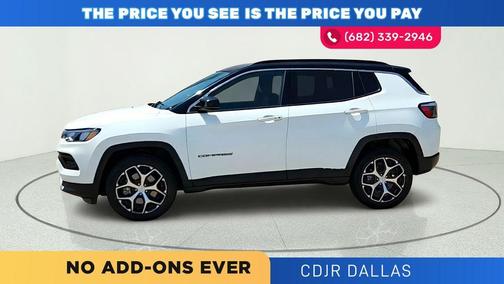 Bright White Clearcoat 2024 Jeep Compass Limited