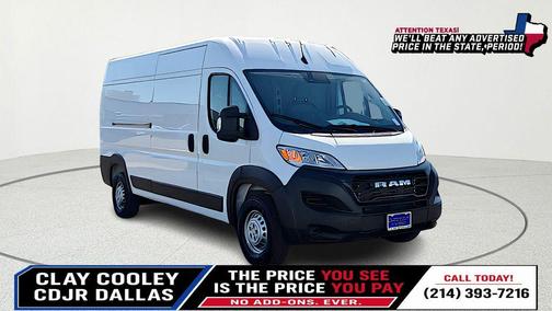 Bright White Clearcoat 2026 RAM ProMaster 2500 High Roof