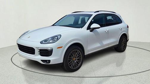 White 2017 Porsche Cayenne Platinum Edition