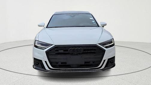 Glacier White Metallic 2021 Audi A8 L 60