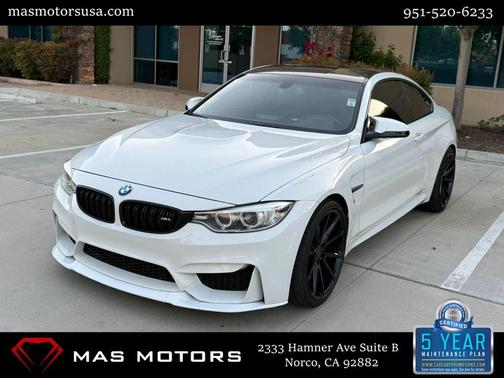 White 2015 BMW M4 Base