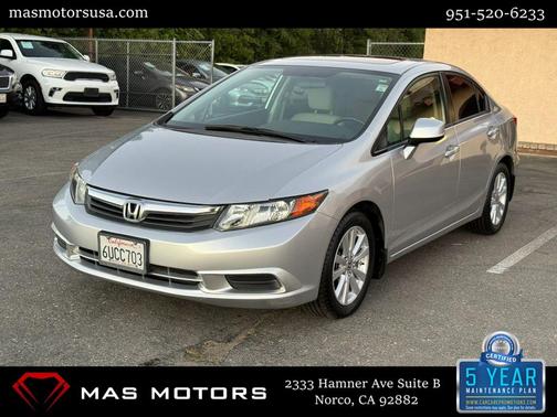 Silver 2012 Honda Civic EX-L