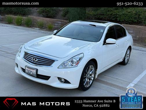 Moonlight White 2013 INFINITI G37 Journey