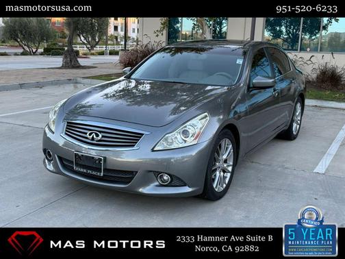Gray 2012 INFINITI G37 G37 Journey Sedan 4D