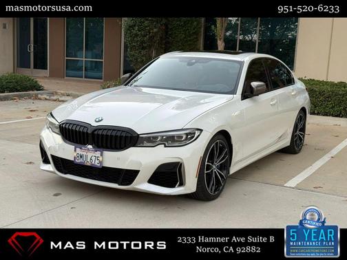White 2020 BMW M340 M340i Sedan 4D