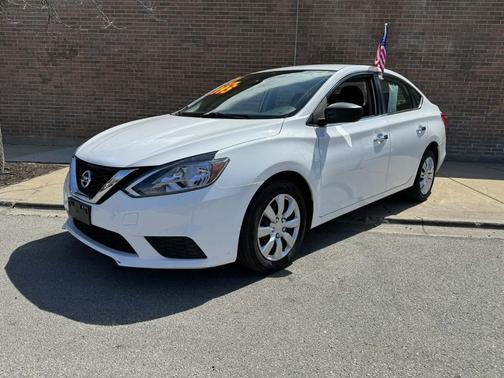 White 2017 Nissan Sentra SV Sedan
