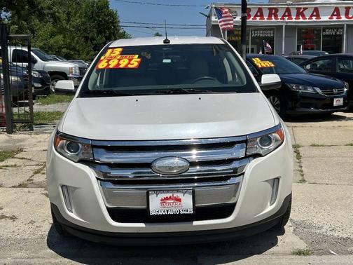 White Platinum Metallic Tri-Coat 2013 Ford Edge SEL
