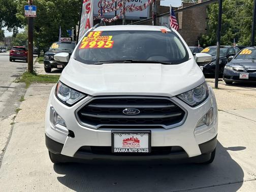 White Platinum Metallic Tri-Coat 2018 Ford EcoSport SE