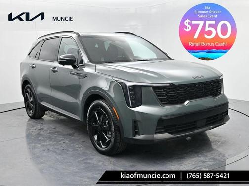 Green 2026 Kia Sorento Hybrid X-LINE SX PRESTIGE