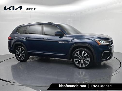 Tourmaline Blue Metallic 2021 Volkswagen Atlas 3.6 V6 SEL R-Line