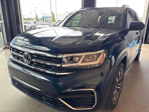 Tourmaline Blue Metallic 2021 Volkswagen Atlas 3.6 V6 SEL R-Line