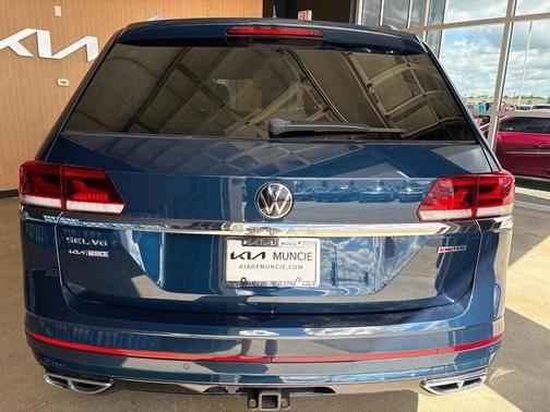 Tourmaline Blue Metallic 2021 Volkswagen Atlas 3.6 V6 SEL R-Line
