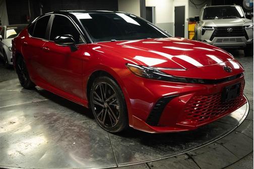 Red 2025 Toyota Camry XSE