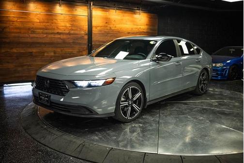 Silver 2023 Honda Accord Hybrid Sport